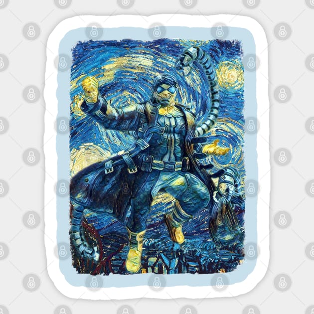 Dr. Otto Octavius Van Gogh Style Sticker by todos